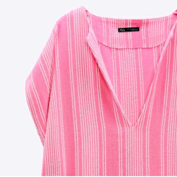 Zara Fringe Rustic Caftan Swim Cover Up - Picture 4 of 12